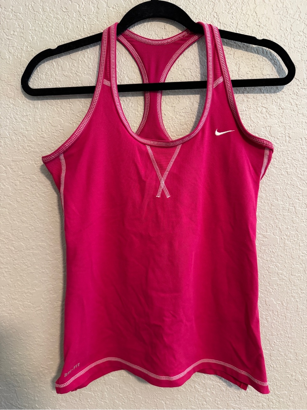 Nike Dri-FIT Pink Racerback Tank Top with Build in Bra